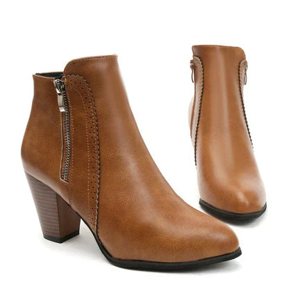 Botas de Tacón Chunky Retro