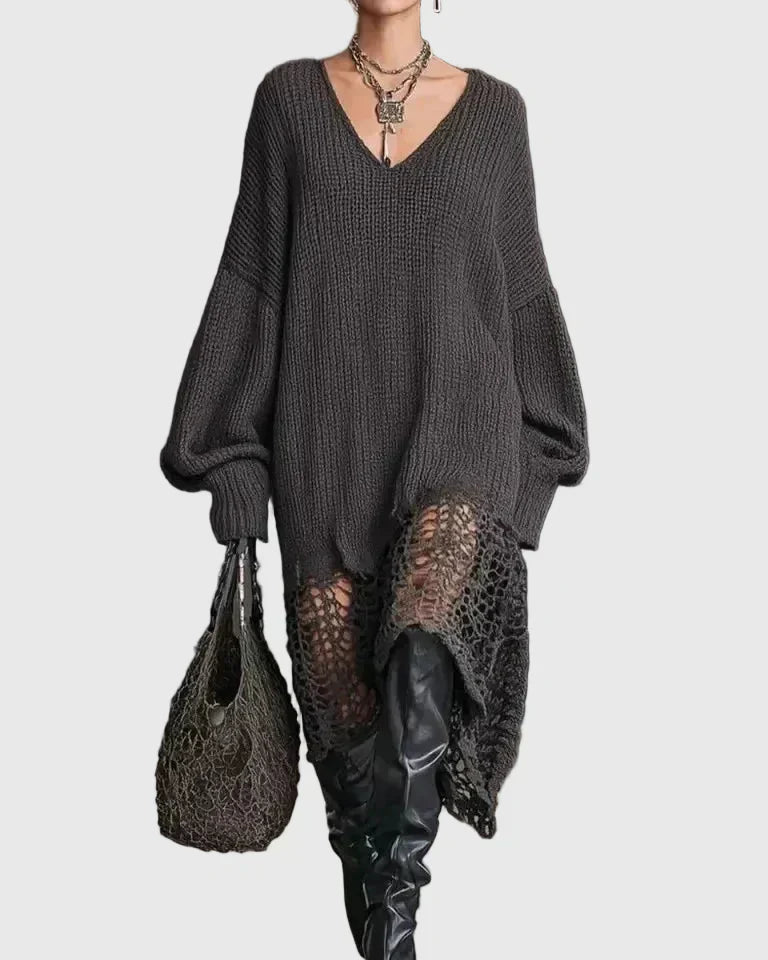 Tara | Vestido de punto midi acogedor y elegante
