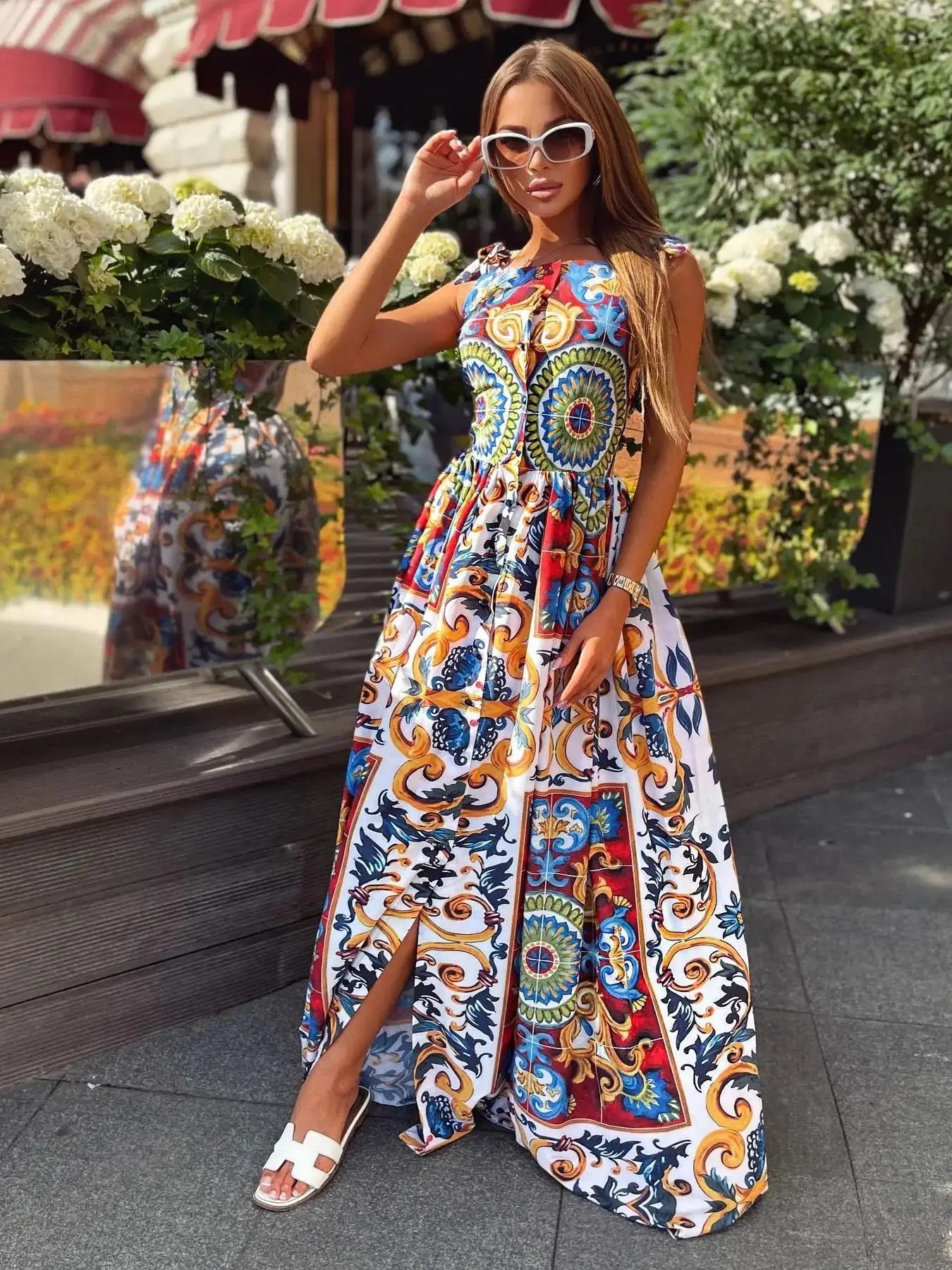 Vestido Maxi A-Line Valencia