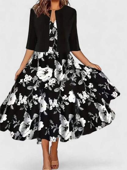 AURORA – VESTIDO MIDI ELEGANCIA EN FLOR