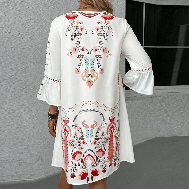 Kissia ~ Vestido Artístico de Inspiración Bohemia