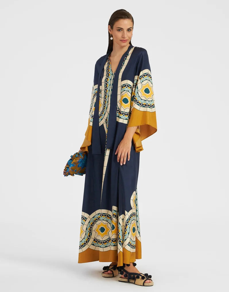 Vestido Maxi Floral Esculpido Elegancia™