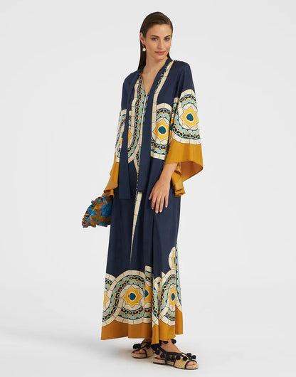 Vestido Maxi Floral Esculpido Elegancia™