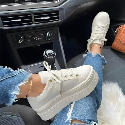 Valerie - Zapatillas con plataforma y suela gruesa para mujer