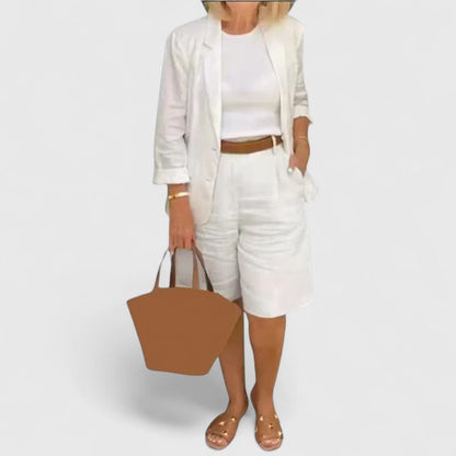 ANNA – CONJUNTO DE PANTALONES CORTOS A MEDIDA RELAJADOS