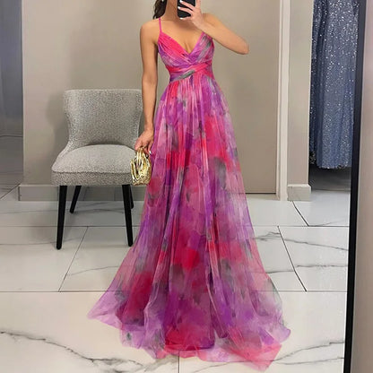 Jennifer | Elegante Vestido Maxi Floral