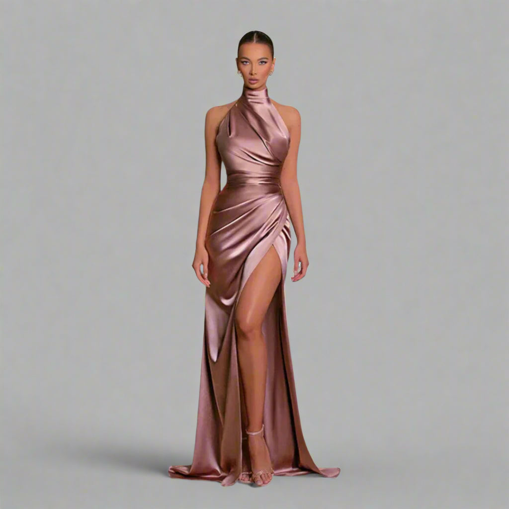 Constanze | Vestido Chic con Abertura Lateral