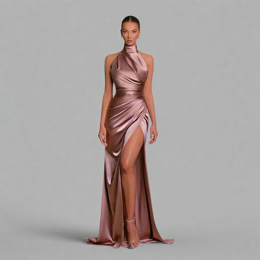 Constanze | Vestido Chic con Abertura Lateral