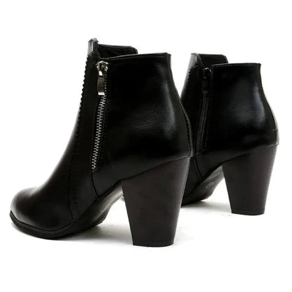 Botas de Tacón Chunky Retro