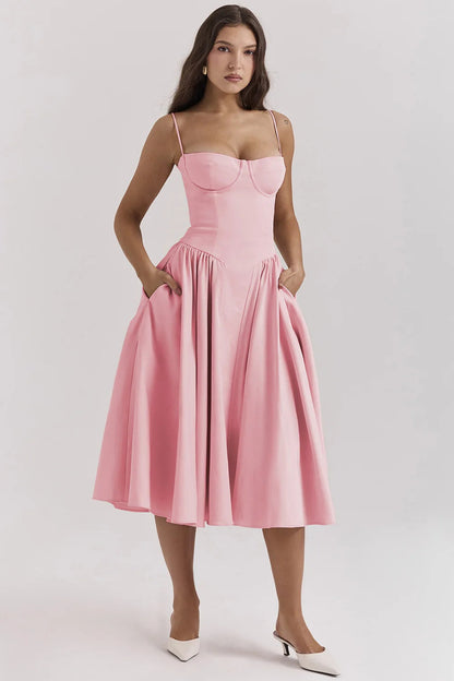 Elara | Vestido de Verano Corsé Elegante