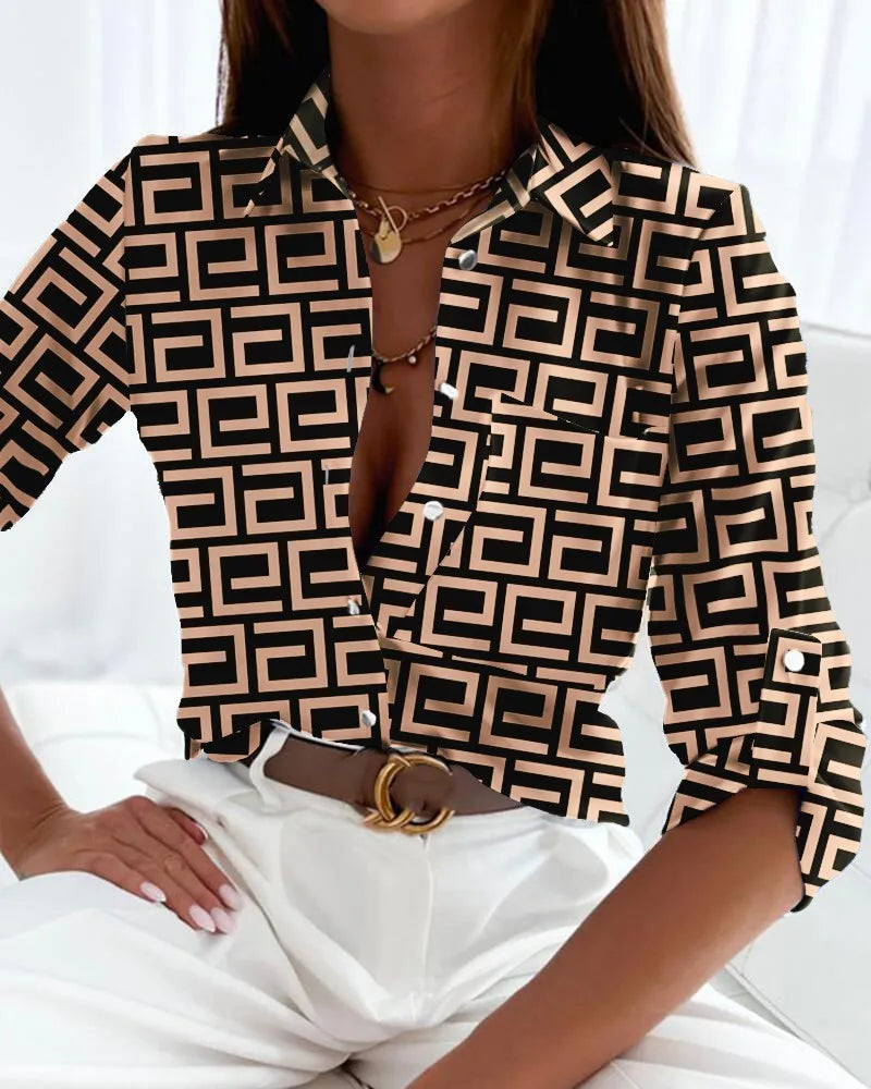Freya - Top Elegante con Diseño Artístico