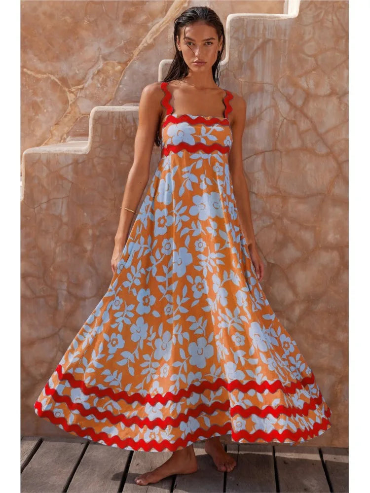 Solana | Elegante Vestido Maxi Floral