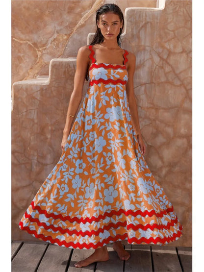 Solana | Elegante Vestido Maxi Floral