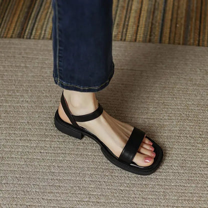 Martes - Sandalias Cuadradas Acolchadas