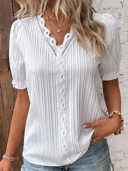 Mélissa | Blusa Elegante con Detalles Delicados