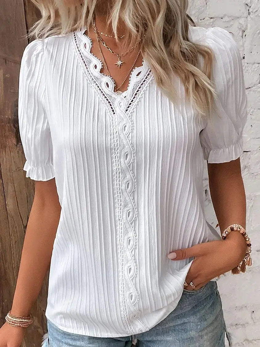 Mélissa | Blusa Elegante con Detalles Delicados