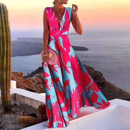 SIENNA – VESTIDO MAXI SUNSET BLOOM