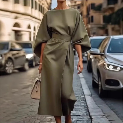Isabella™ - Vestido Casual Cómodo de Cuello Redondo