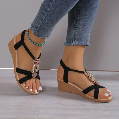 Jacobella - Sandalia con Cuña Elegante