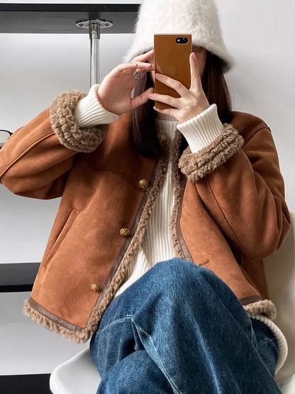 Aspen™ - Chaqueta de Estilo Vintage de Ante