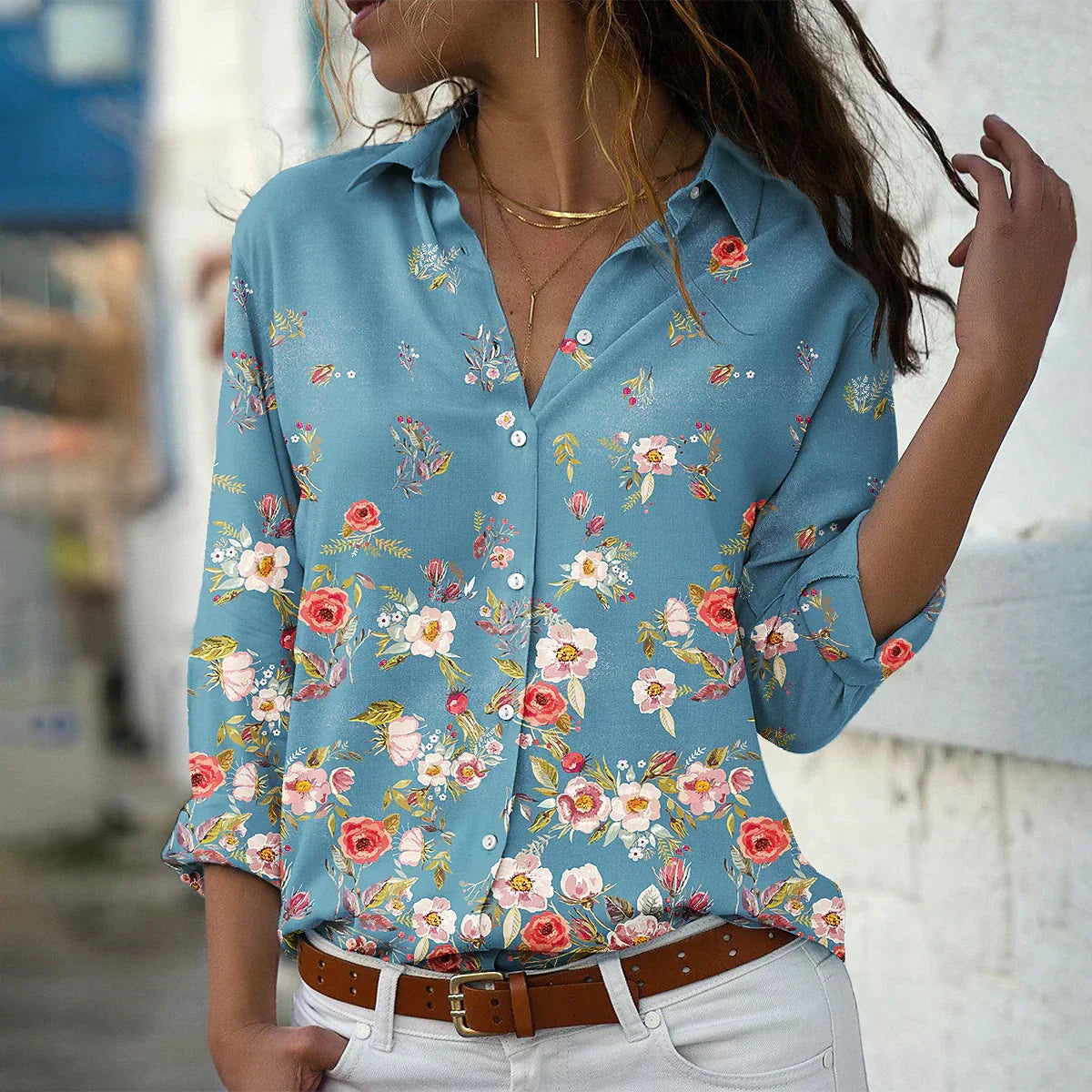 GEERTJE I BLUSA IMPRESA MODERNA