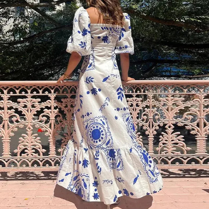 Vestido Maxi Plisado Elara