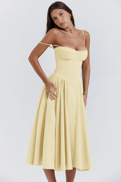 Elara | Vestido de Sol con Corsé Elegante