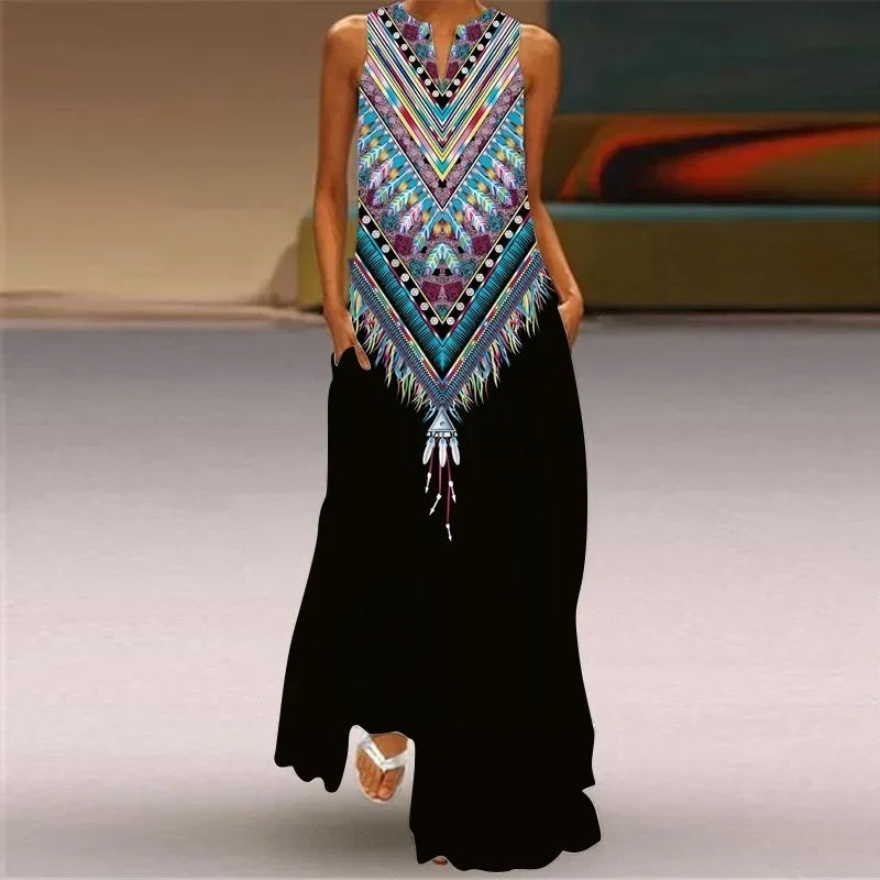 MONICA – VESTIDO MAXI FLORECER EN SILENCIO