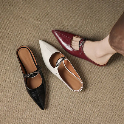 Clara – Mules de Piel Natural