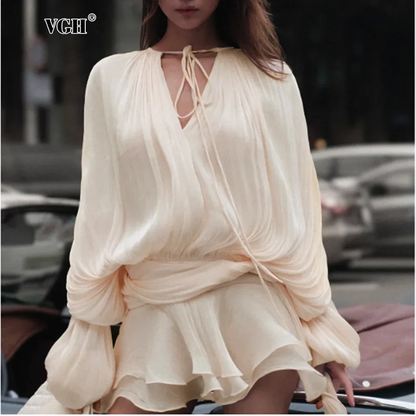 Clarisse - Vestido de Temperamento Streetwear