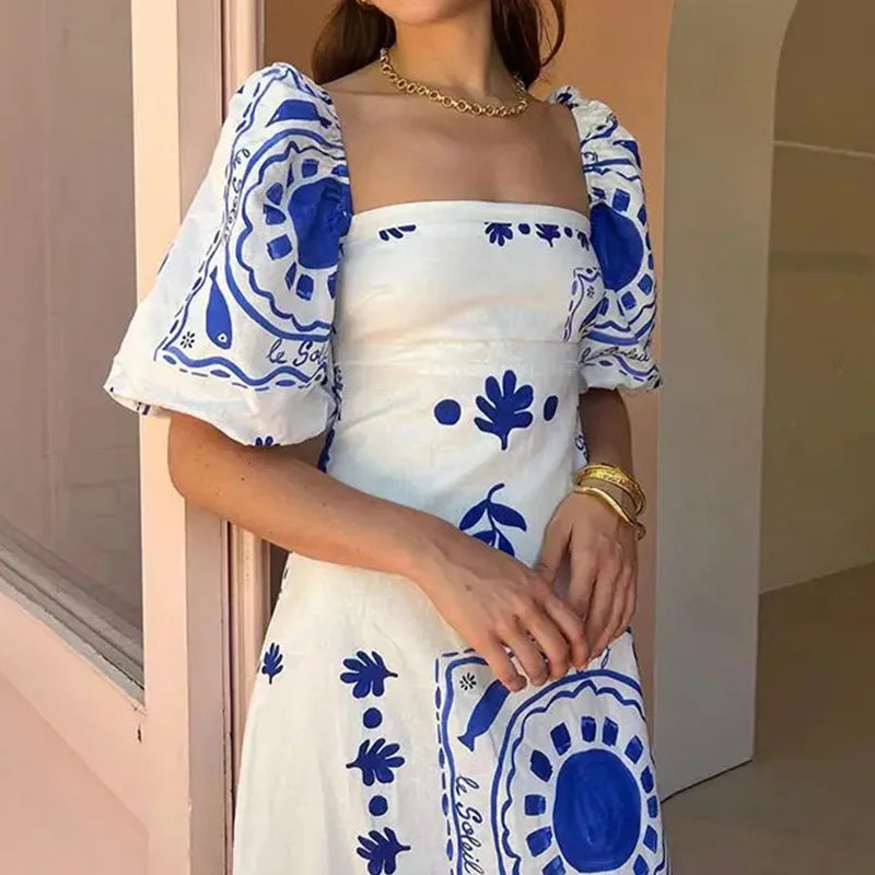 Vestido Maxi Plisado Elara