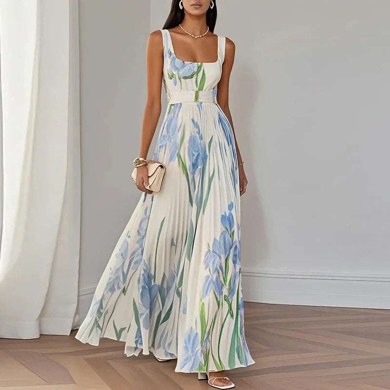 Claudia™ | Vestido Maxi A-Line Floral
