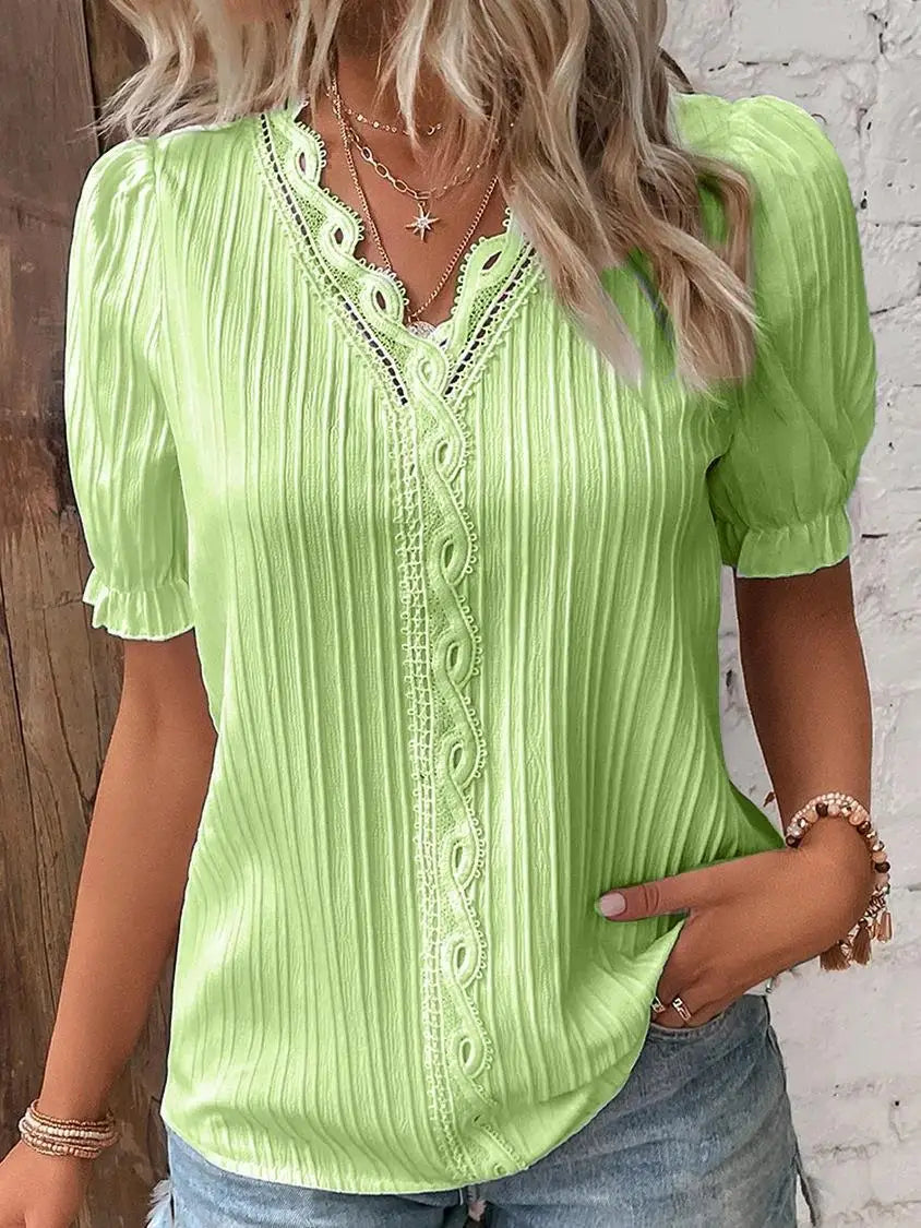 Mélissa | Blusa Elegante con Detalles Delicados