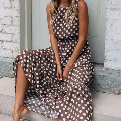 Vestido Maxi de Lunares Capri