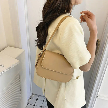 Eldborg | Elegante bolso de hombro en tono nude apagado