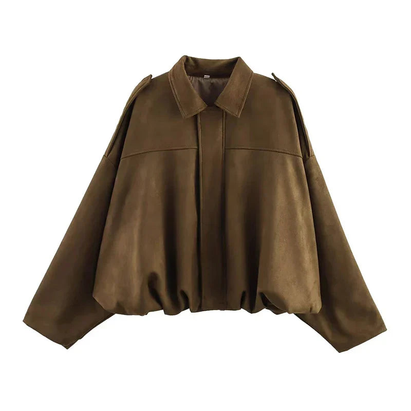 Chaqueta Diana – Bomber Oversize Verde Oliva