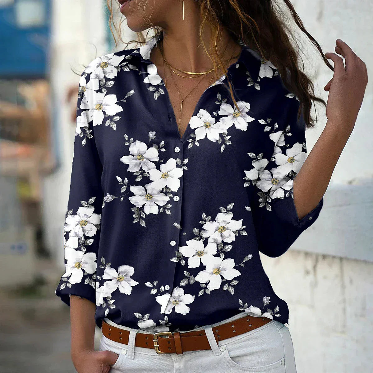 GEERTJE I BLUSA IMPRESA MODERNA