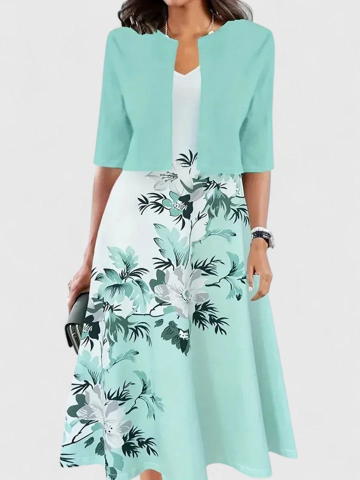 AURORA – VESTIDO MIDI ELEGANCIA EN FLOR