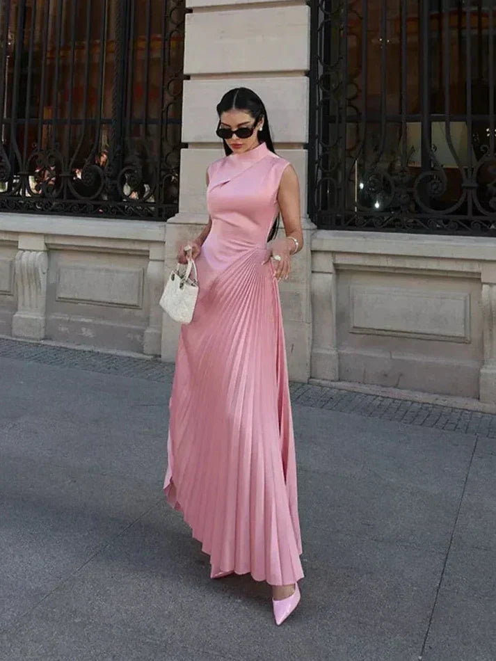 Ellison - Vestido Maxi Drapado Elegante