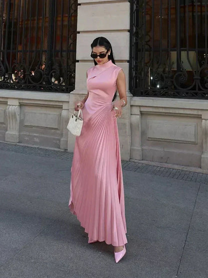Ellison - Vestido Maxi Drapado Elegante