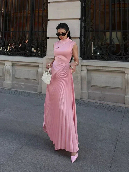 Ellison - Vestido Maxi Drapado Elegante