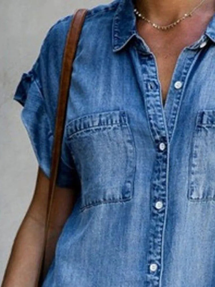 Jessa | Vestido de Denim Atemporal