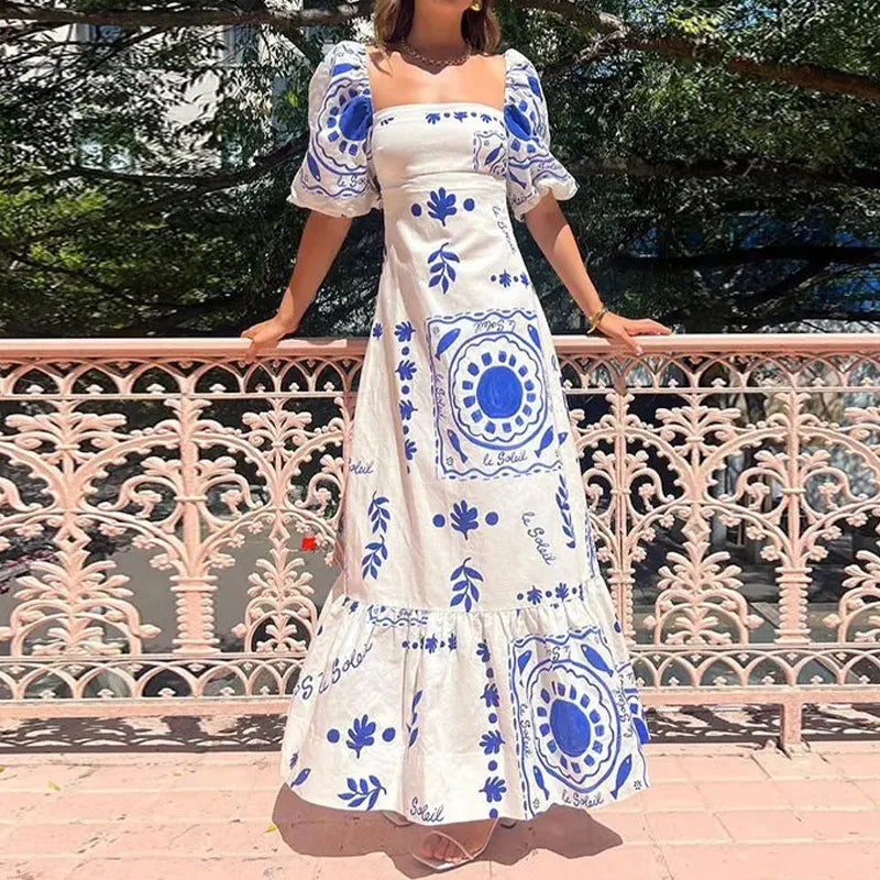 Vestido Maxi Plisado Elara