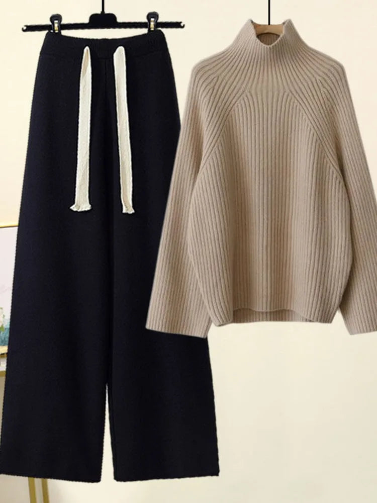 CHERYL - CONJUNTO DE PULÓVER DE PUNTO OTOÑO INVIERNO