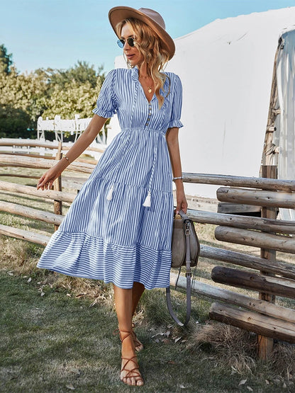 Bernice | Vestido Clásico a Rayas