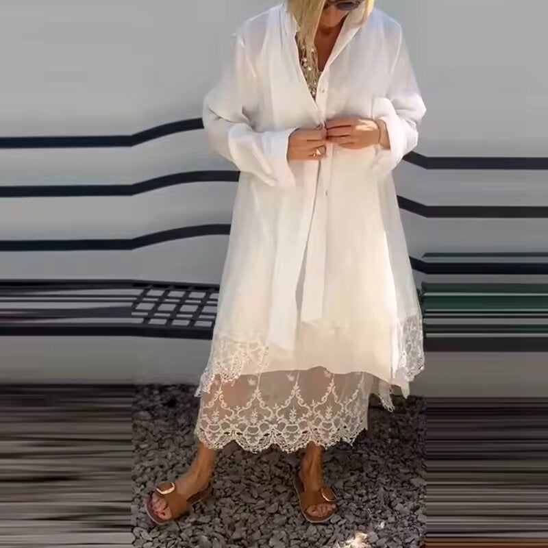 ALMERAY – CONJUNTO DE VESTIDO DE ENCAGE ELEGANTE
