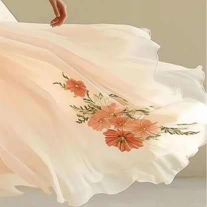 Rosa | Vestidos de fiesta elegantes con escote en V y cintura alta
