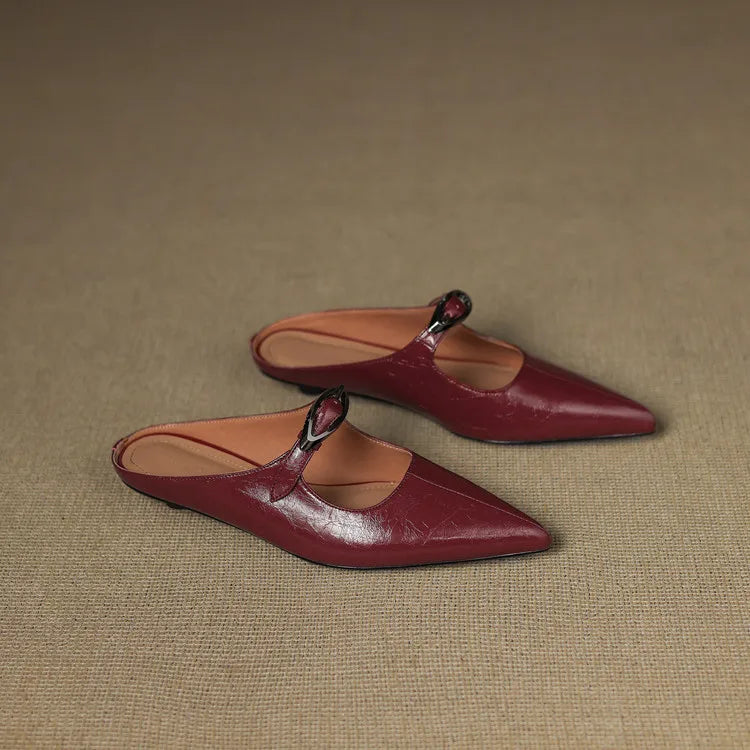 Clara – Mules de Piel Natural