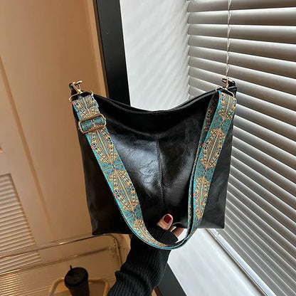Embjørg | Bolso de Hombro Clásico con Correa Ajustable y Patrón