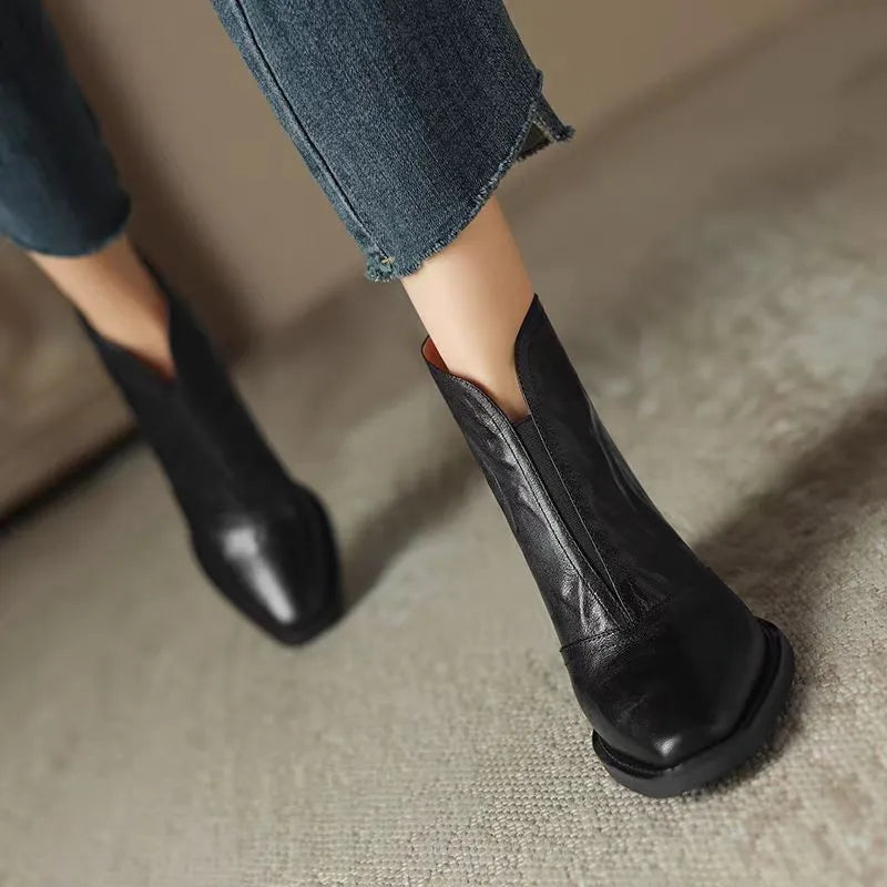 Botines de Cuero Suave Aphixta
